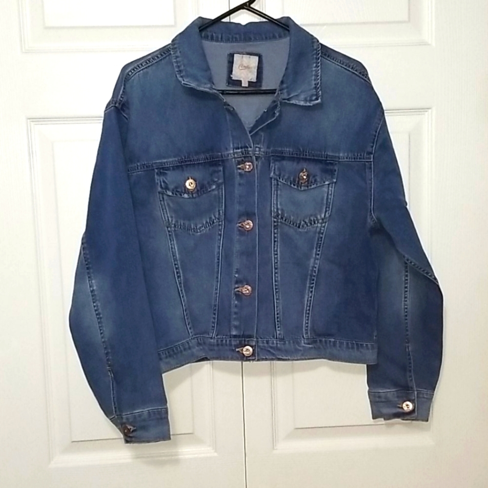 Juniors CANDIES blue Jean Jacket size Large